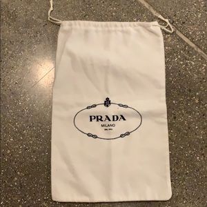 Prada small dust bag - white